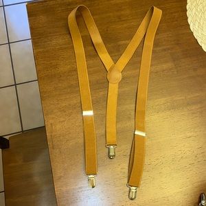Brown suspenders